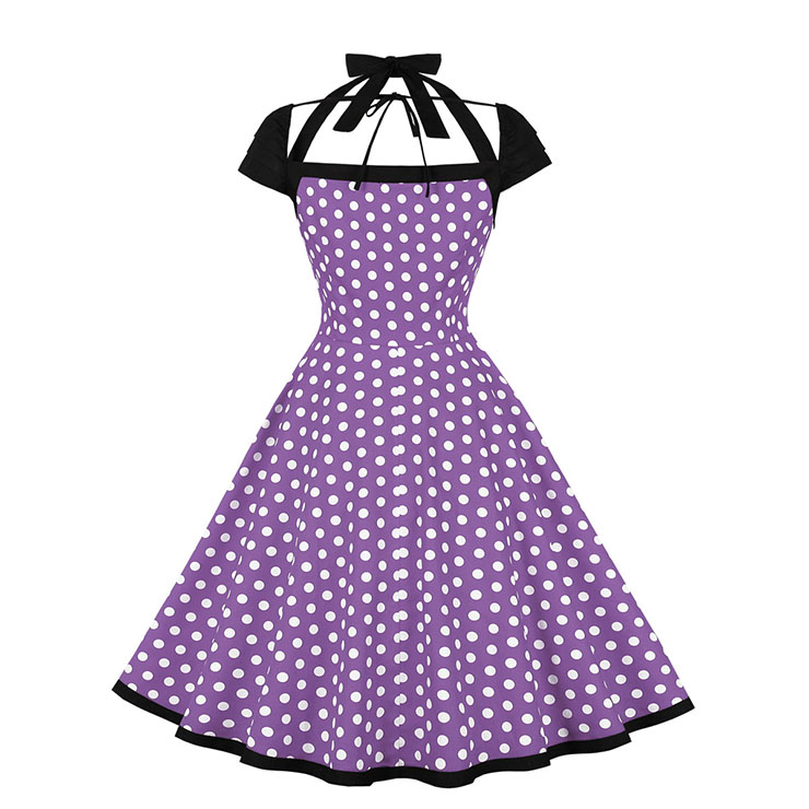 French Maiden Dresses, Cute Summer Swing Dress, Retro Dresses for Women 1960, Vintage Dresses 1950