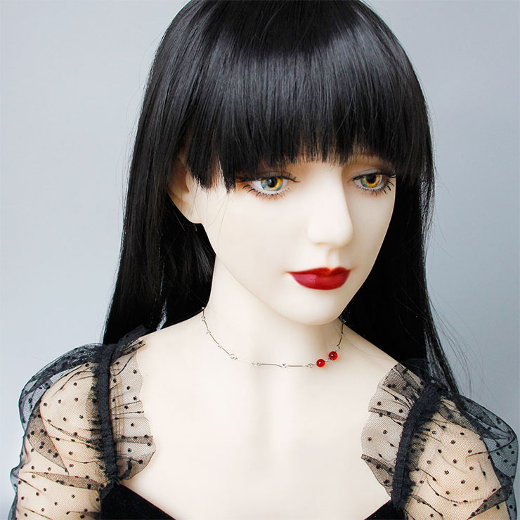 Vintage Style Alloy Necklace, New Gothic Choker Necklace, Sexy Red Beads Choker, Sexy Ruby Necklace, Cheap Floral Lace Chocker, Victorian Necklace for Women, Gothic Accessory, Sexy Lace Ornament, #J19699