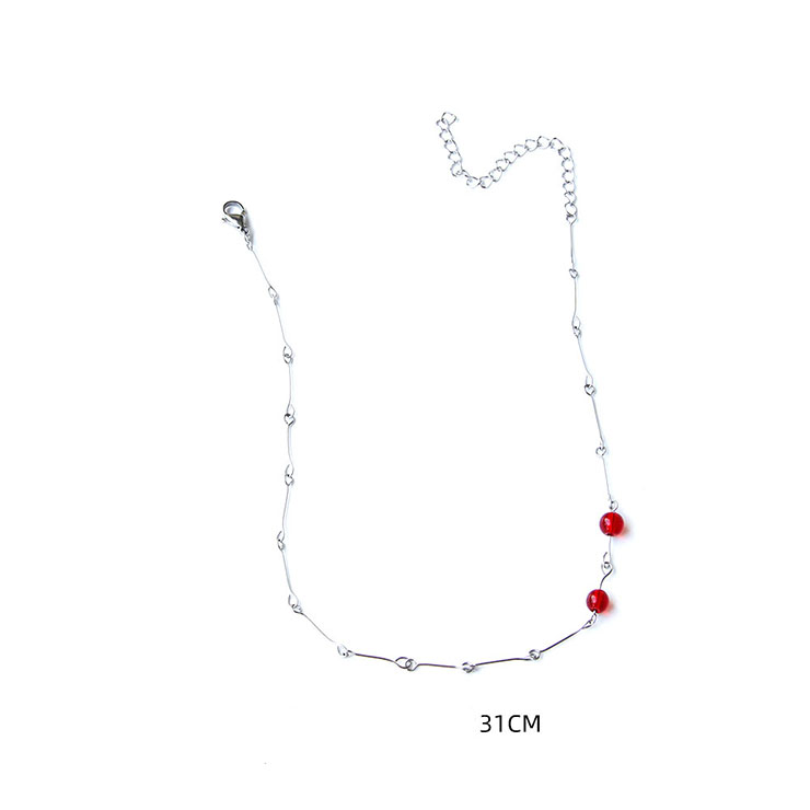 Vintage Style Alloy Necklace, New Gothic Choker Necklace, Sexy Red Beads Choker, Sexy Ruby Necklace, Cheap Floral Lace Chocker, Victorian Necklace for Women, Gothic Accessory, Sexy Lace Ornament, #J19699