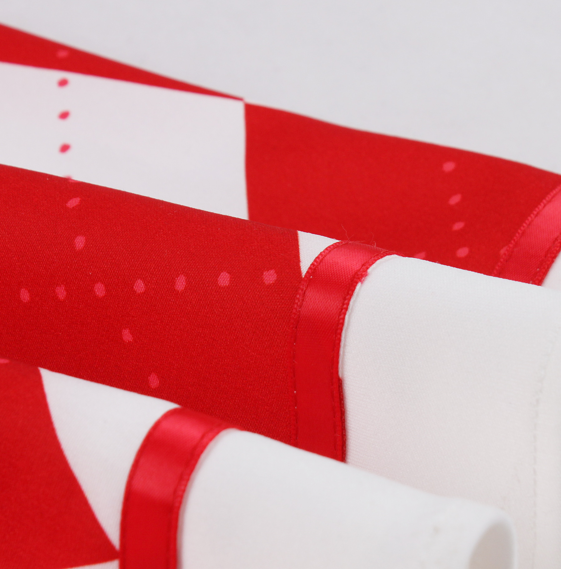 Strawberry print, Polka dot pattern, Red ribbon waist tie, Heart-shaped buttons, Classic collar, Short puffed sleeves, White lace cuffs, Flared A-line skirt, Vintage mini dress, Sweet and playful style #N23825