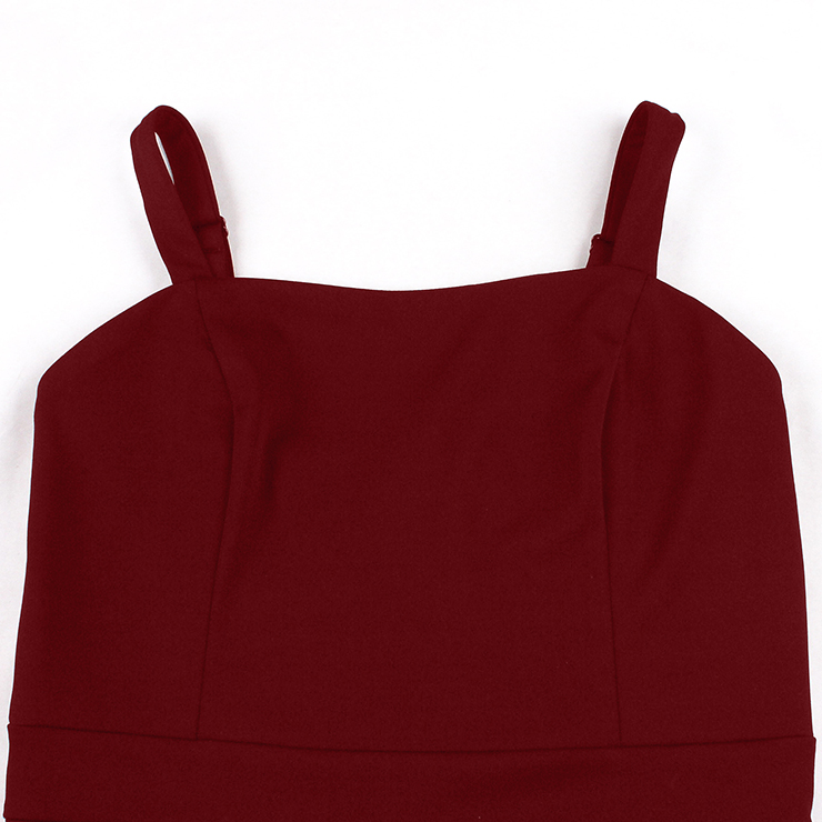 vintage dress set, 2 - piece dress, polka dot cape, Peter Pan collar, wine red dress, sleeveless A - line dress, white polka dot, retro fashion, vintage clothing, party dress, cocktail outfit, elegant dress, coordinated set, bow - tie cape, hem trim dress #N23932