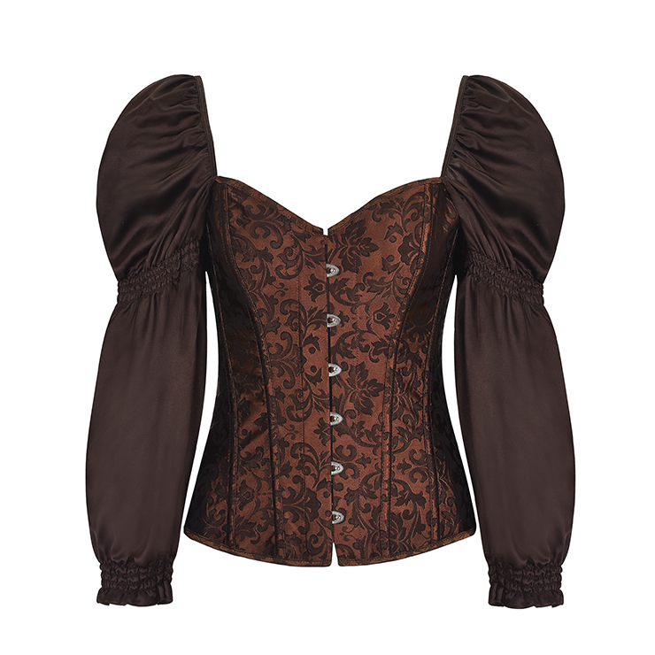 VÉRONA - Women’s Vintage Jacquard Corset Top