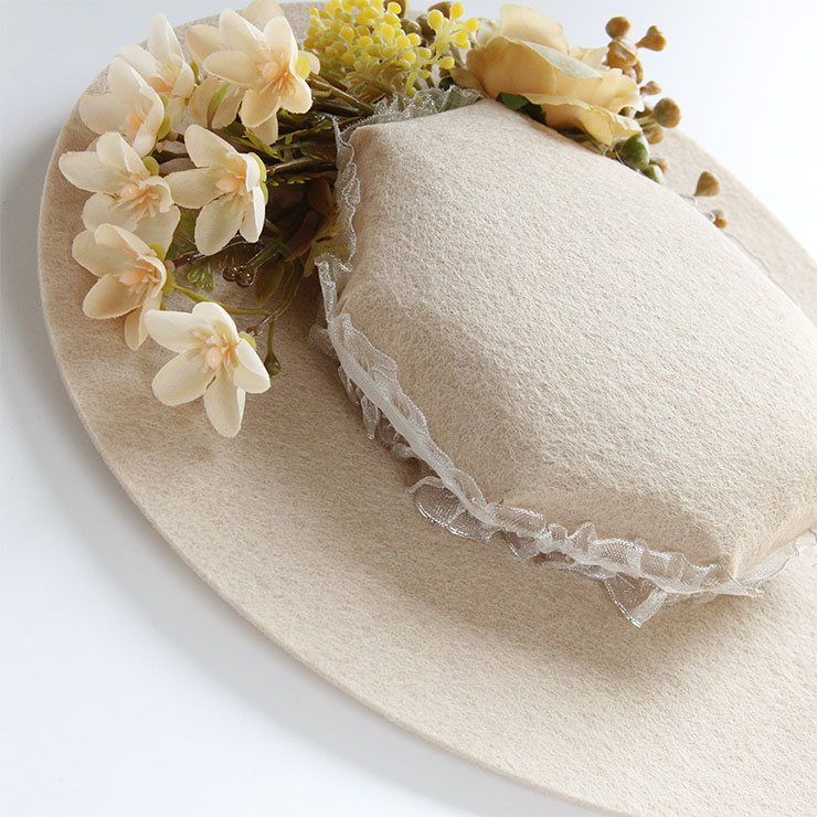 Bridal Wedding Party Headwear, Retro Fancy Fascinator Bowler-hat Hair Clip, Party Hairpin, Fashion Ball Hair Accessory, Fancy Victorian Style Fascinator Hair Clip, Vintage Fishnet Fascinator Hairpin for Women, Gothic Style Hair Clip, Halloween Party Hairclip, #J21680