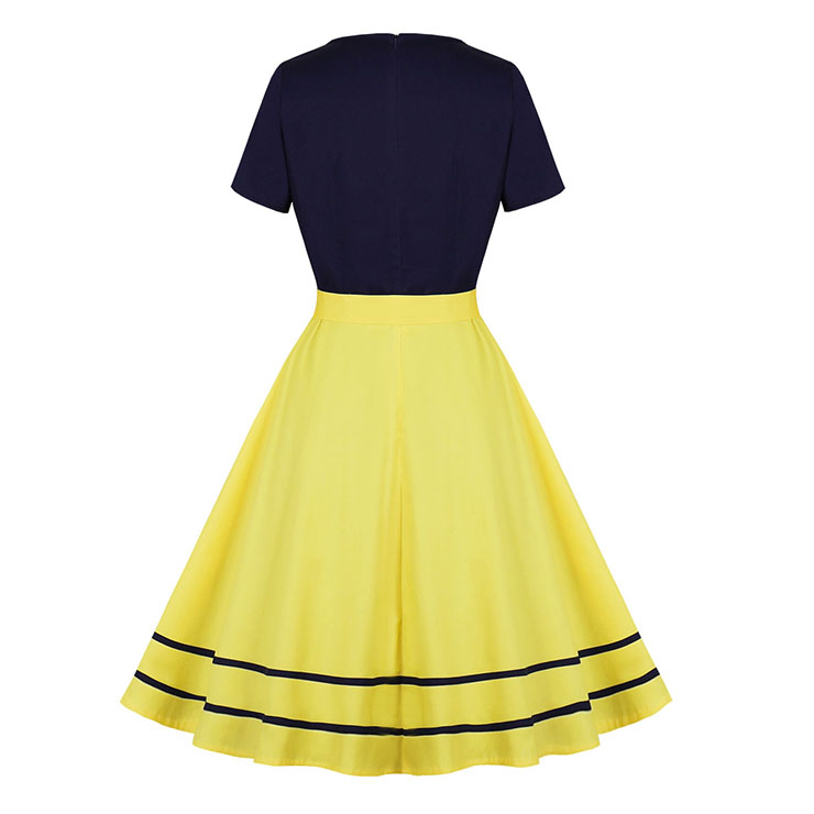 Retro Dresses for Women 1960, Vintage Cocktail Party Dress, Fashion Casual Office Lady Dress, Retro Party Dresses for Women 1960, Vintage Dresses 1950