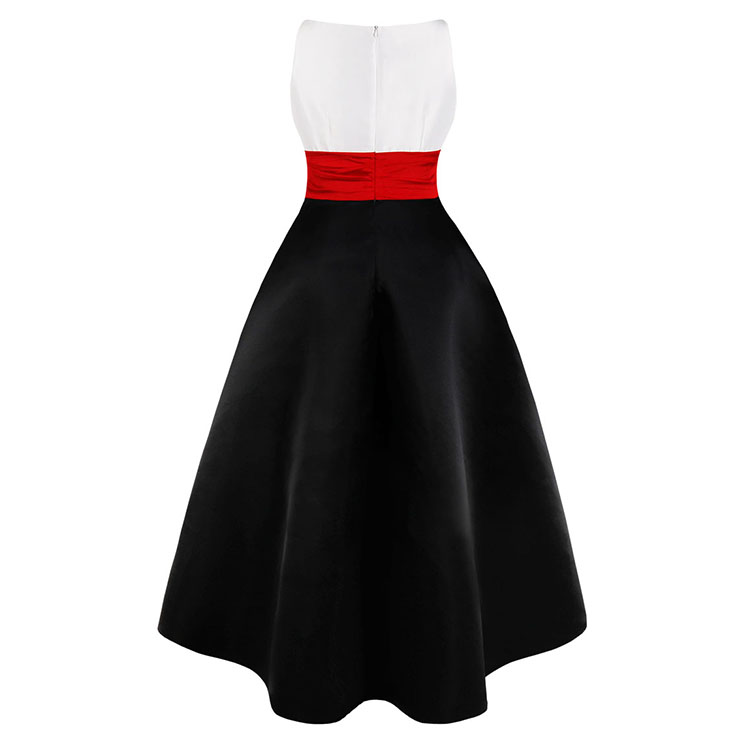 Elegant Swing Dress, Retro Lace Trim Dresses for Women 1960, Vintage Dresses 1950