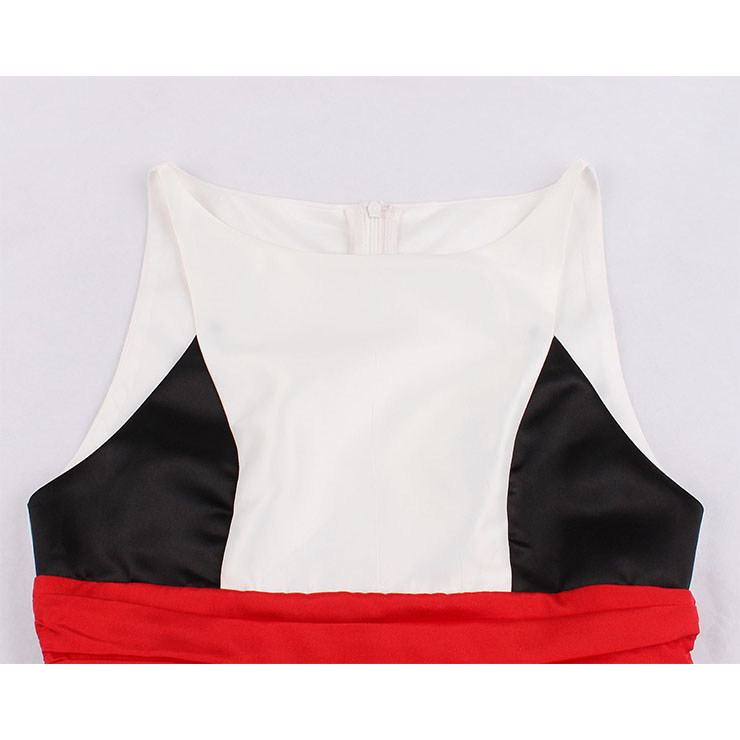 Elegant Swing Dress, Retro Lace Trim Dresses for Women 1960, Vintage Dresses 1950