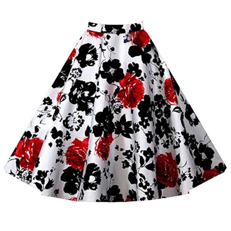 1950's Retro Full Circle Rockabilly Jive Swing Skirt HG11817