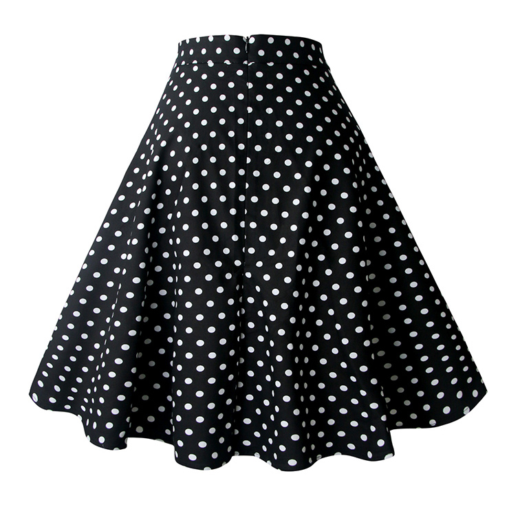 1950's Retro Polka Dot Full Circle Rockabilly Jive Swing Skirt HG11820