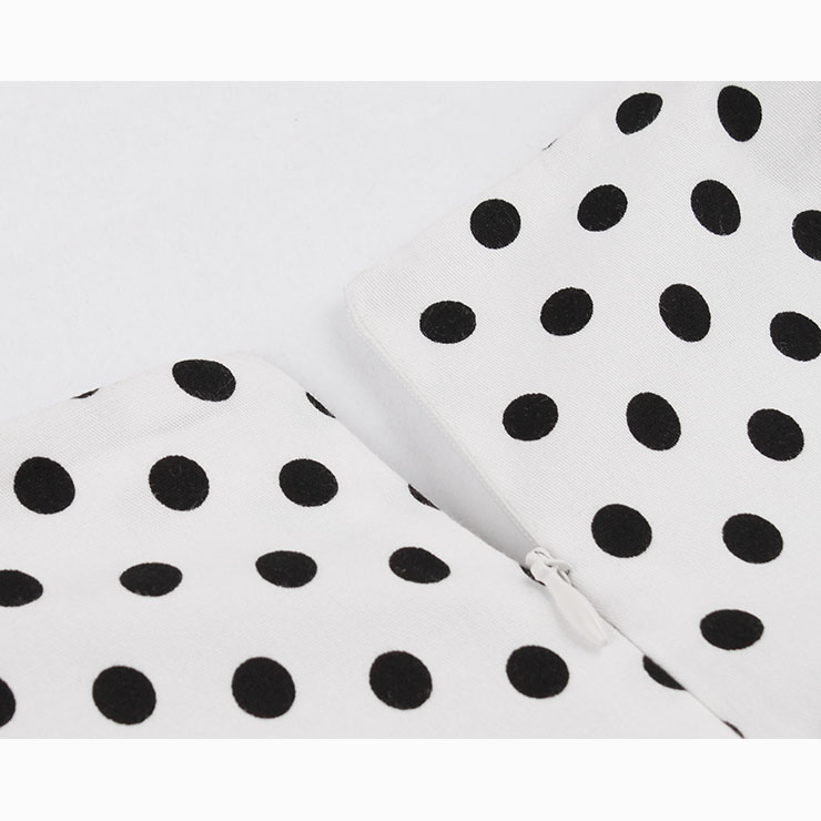 Sleeveless Dress, Sweetheart Neckline Dress, Plus Size Dress, Vintage Dress for Women, Midi Dress, Dot Print Dress, Elegant Dresses for Women, Back Zipper Dress, #N15505