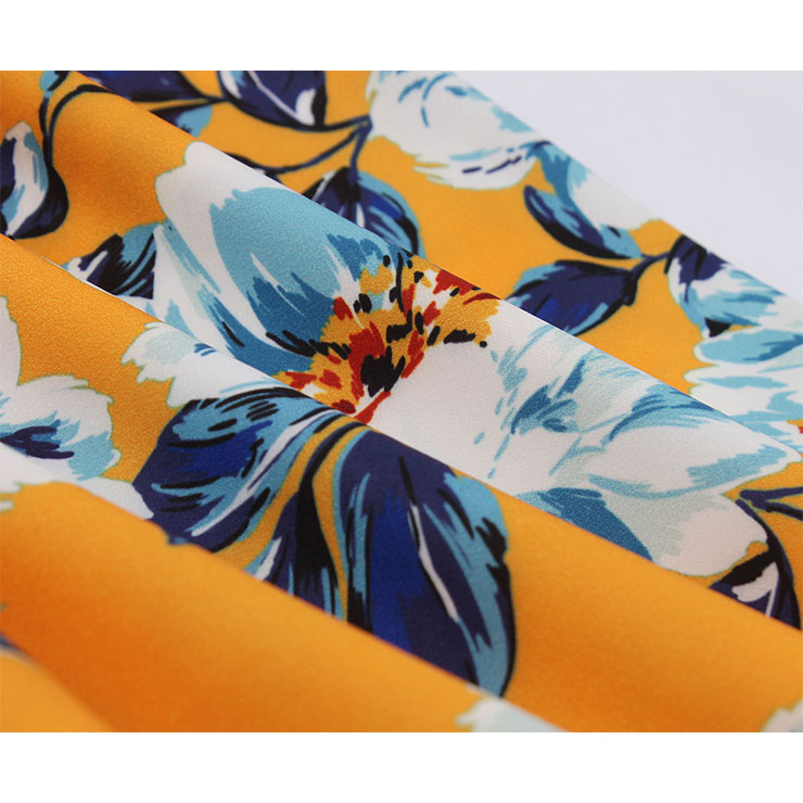 Floral Print Dresses, Cute Autumn Swing Dress, Retro Dresses for Women 1960, Vintage Dresses 1950