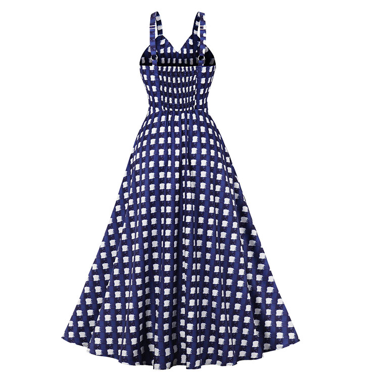 French Maiden Dresses, Summer Swing Dress, Retro Dresses for Women 1960, Vintage Dresses 1950