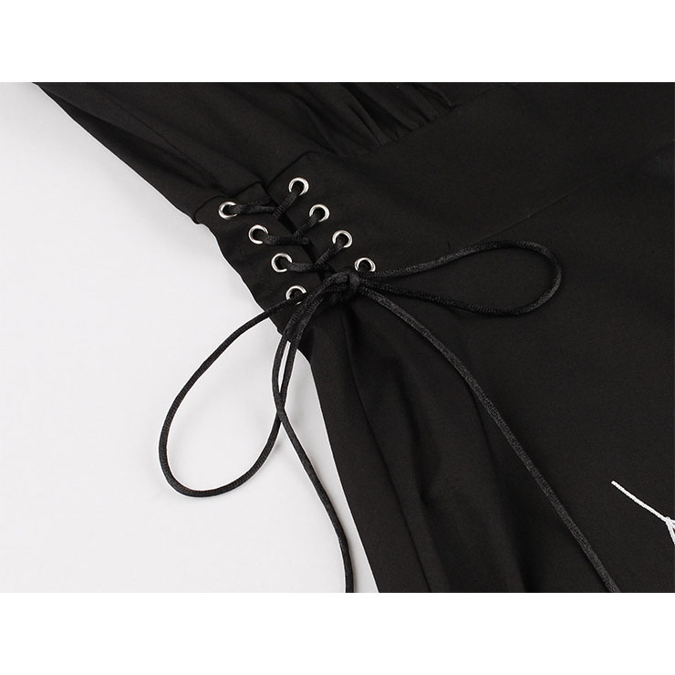 Cute Summer Swing Dress, Retro Spider Embroidery Dresses for Women 1960, Vintage Dresses 1950