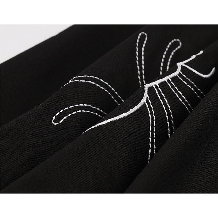 Cute Summer Swing Dress, Retro Spider Embroidery Dresses for Women 1960, Vintage Dresses 1950