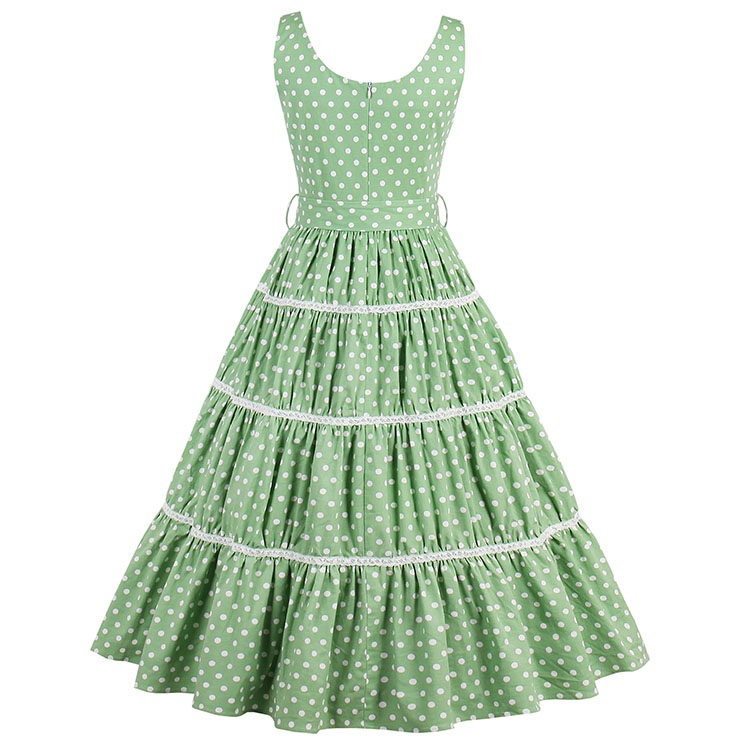 Summer Maxi Dresses for Women, Green Long Swing Dress, Casual Party Dress, Casual Dress for Women, Vintage Dress for Women, #N14228