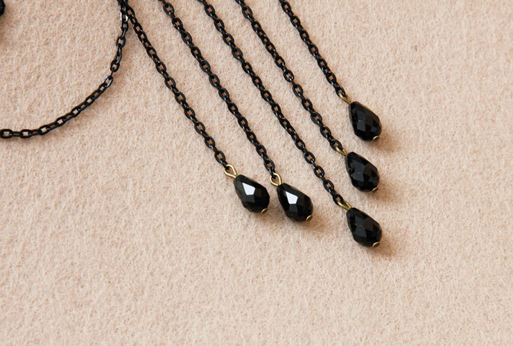 Vintage Style Necklace, New Gothic Necklace, Beaded Necklace, Lace Necklace, Cheap Punk Chocker, Victorian Necklace, #J12033