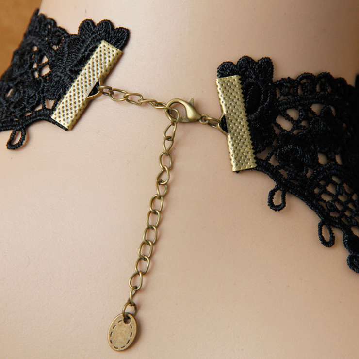 Vintage Style Necklace, New Gothic Necklace, Beaded Necklace, Lace Necklace, Cheap Punk Chocker, Victorian Necklace, #J12033