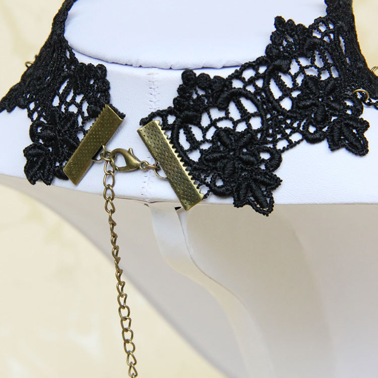 Vintage Style Necklace, New Gothic Necklace, Beaded Necklace, Lace Necklace, Cheap Punk Chocker, Victorian Necklace, #J12035