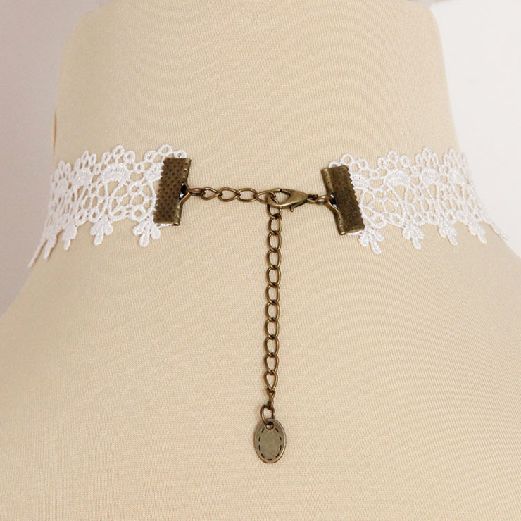 Vintage Style Necklace, New Gothic Necklace, Beaded Necklace, Lace Necklace, Cheap Punk Chocker, Victorian Necklace, #J12056
