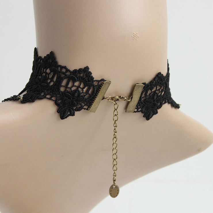 Vintage Style Necklace, New Gothic Necklace, Beaded Necklace, Lace Necklace, Cheap Punk Chocker, Victorian Necklace, #J12060