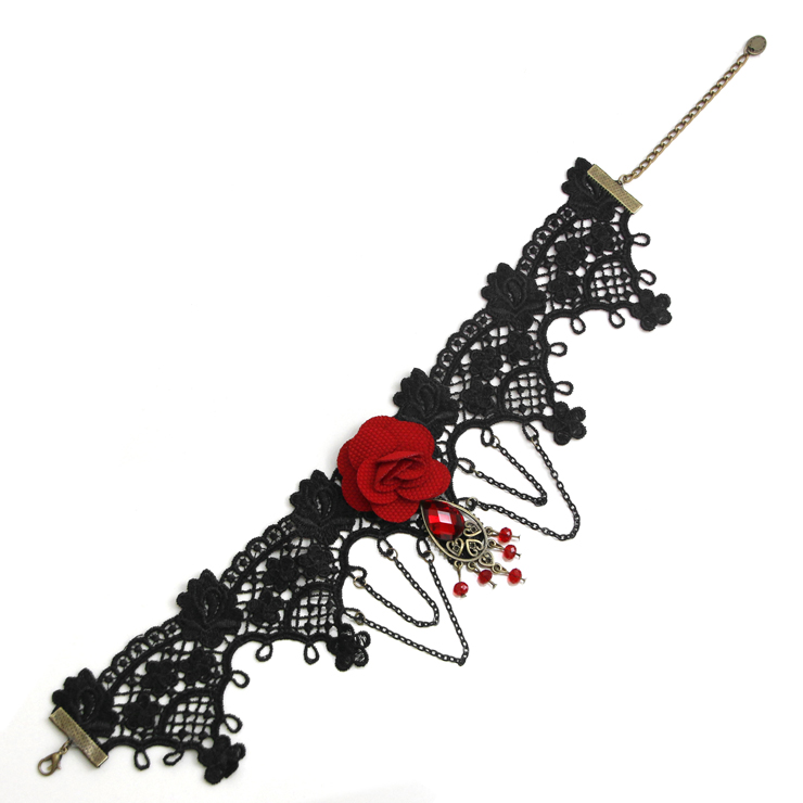 Vintage Style Necklace, Gothic Necklace, Lace Necklace, Cheap Punk Chocker, Victorian Necklace, #J12064