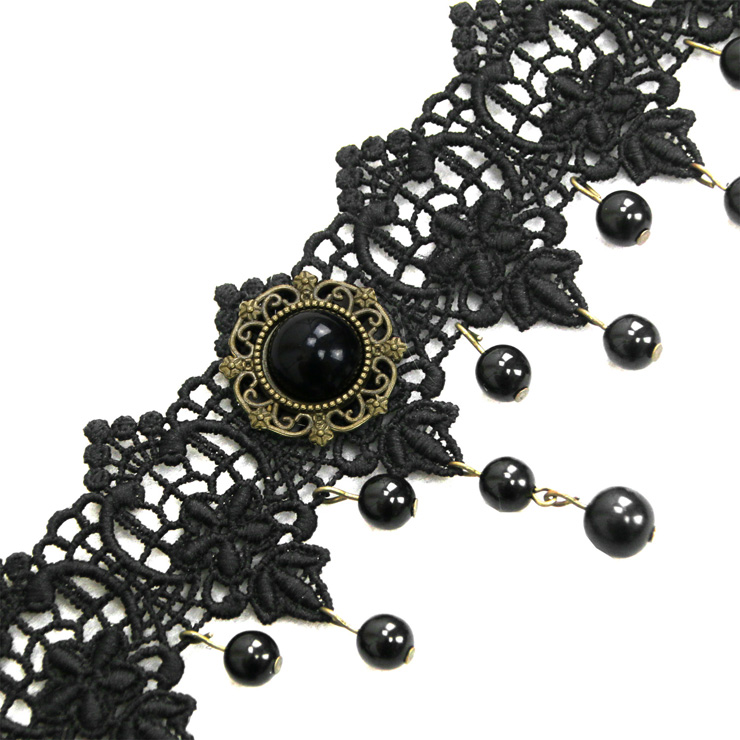 Vintage Style Necklace, New Gothic Necklace, Gem Necklace, Lace Necklace, Cheap Punk Chocker, Victorian Necklace, #J12065