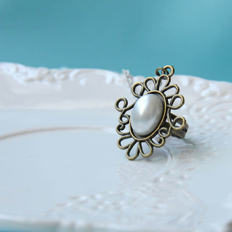 Victorian Vintage Style Bracelet, Vintage Bracelet for Women, Vintage Style White Embroidery Bracelet, Cheap Pearl Wristband, Victorian Bride Pearl Bracelet, Fashion Bride Bracelet with Ring, #J17873