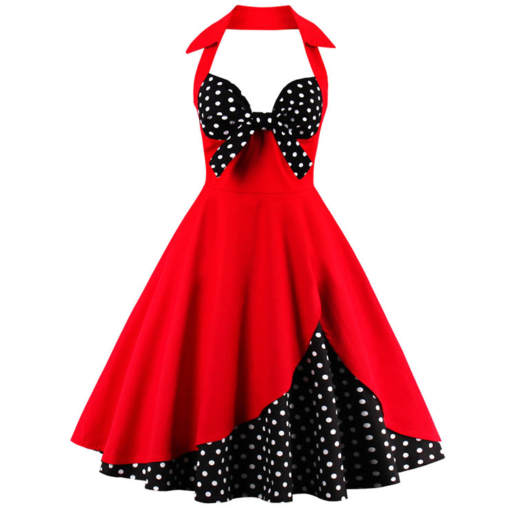 Vintage Sweetheart Halter Holiday Cocktail Party Bridesmaid Dress N12754
