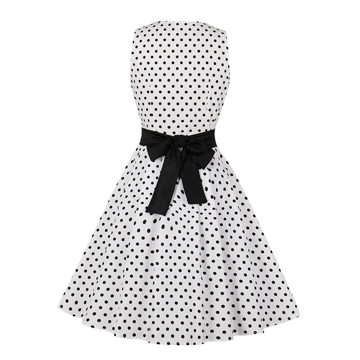 Retro Houndstooth Midi Dress, Fashion A-line Swing Dress, Retro Dresses for Women 1960, Vintage Dresses 1950