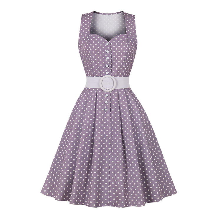 Retro Houndstooth Midi Dress, Fashion A-line Swing Dress, Retro Dresses for Women 1960, Vintage Dresses 1950