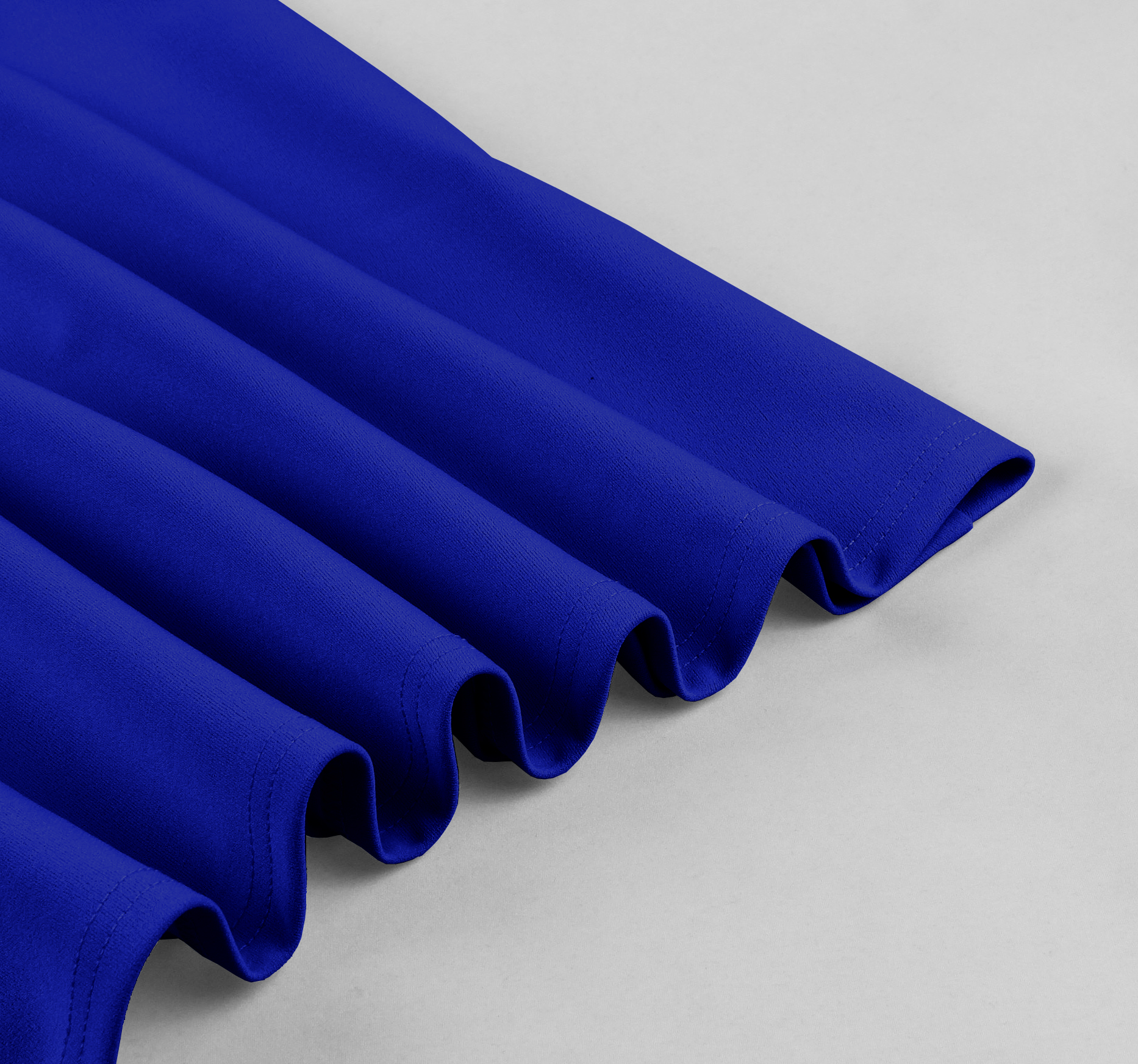 Vintage style, Royal blue color, White contrast belt, Five front buttons, A-line skirt, Sleeveless design, Lightweight fabric, Shift dress silhouette, Classic retro fashion, Easy to wear #N23821