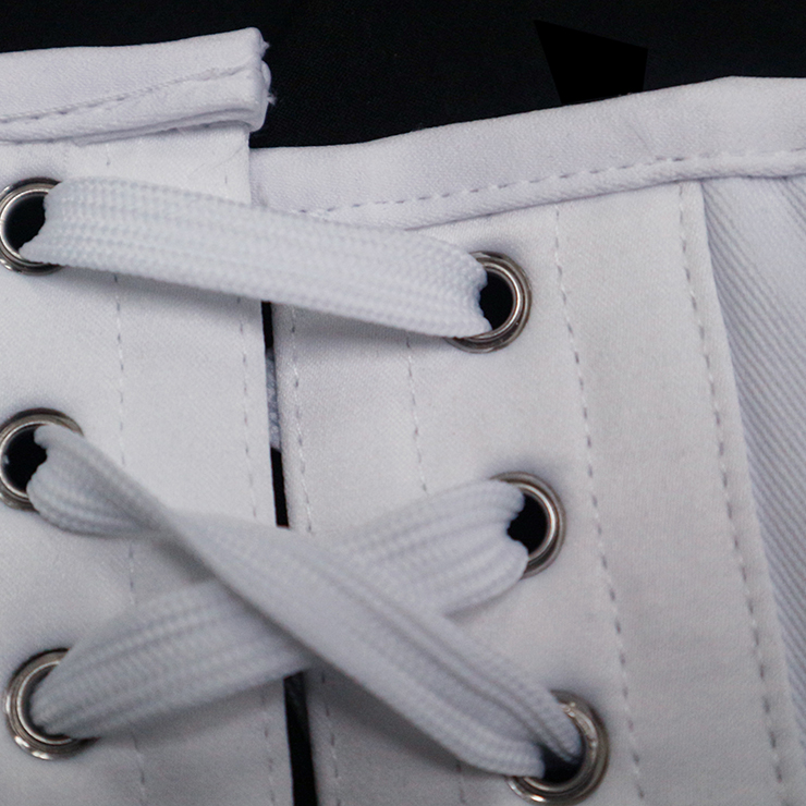 Cheap Corset for Womens, Waist Cincher Corset, Steel Boned Corset, White Underbust Corset, Brocade Underbust Corset, Women