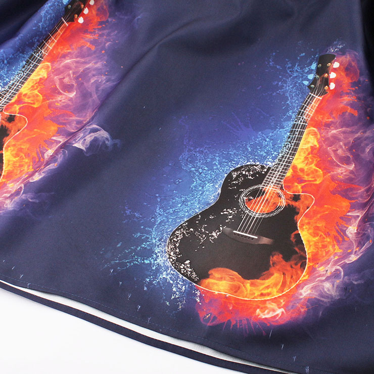 Vintage Dresses for Women, Cocktail Party Dress, Vintage Sleeveless Tank Dresses, A-line Cocktail Party Swing Dresses, 3D Music Instrument Print Vintage Dress, V Neck Vintage Dress, #N15912