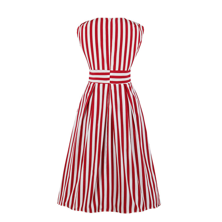 red and white striped outfit