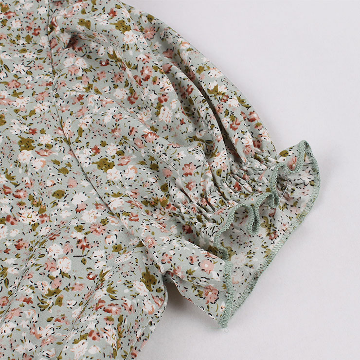 Retro Floral Print Dresses for Women 1960, Vintage 1950