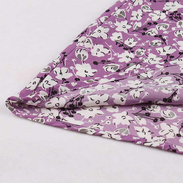 Retro Floral Print Dresses for Women 1960, Vintage 1950