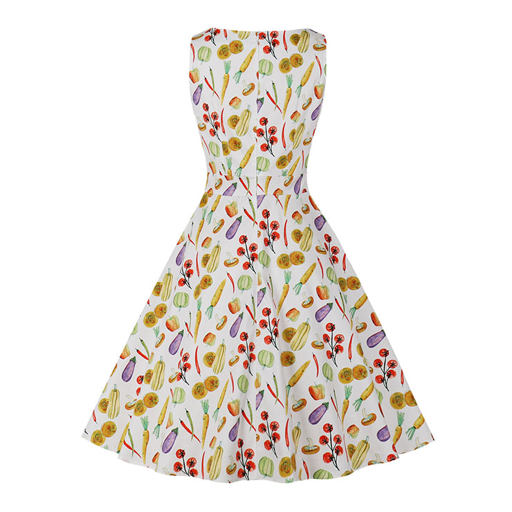 Cute Summer Swing Dress, Retro Dresses for Women 1960, Vintage Dresses 1950
