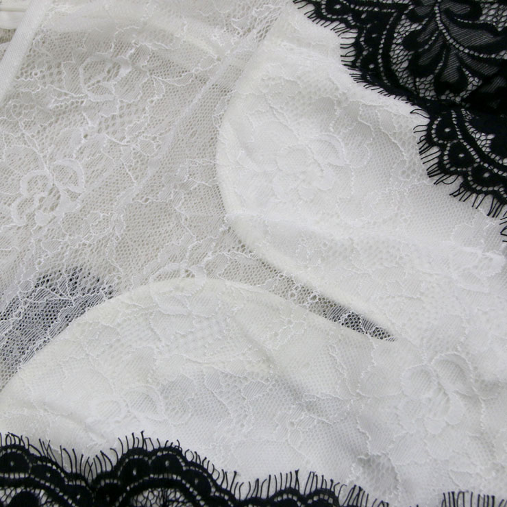 Round Collar Lace Splicing Color Dress, Elegant Full Lace Dress, Double-Deck Lace Dress, Sexy See-through Mini Dress, White Lace Mini Dress, #N7593
