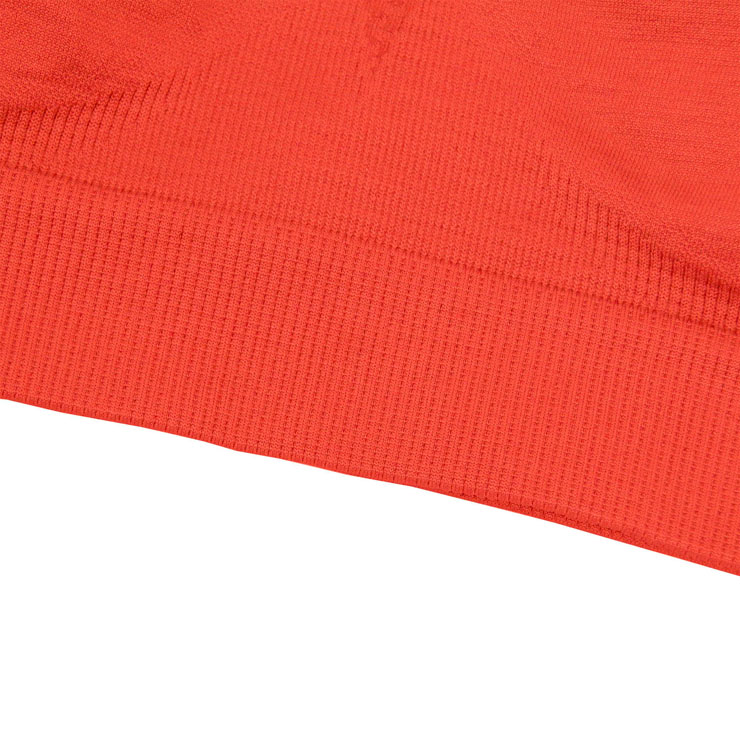 Women's Orange High Impact Workout Yoga Running Sports Bras Racerback