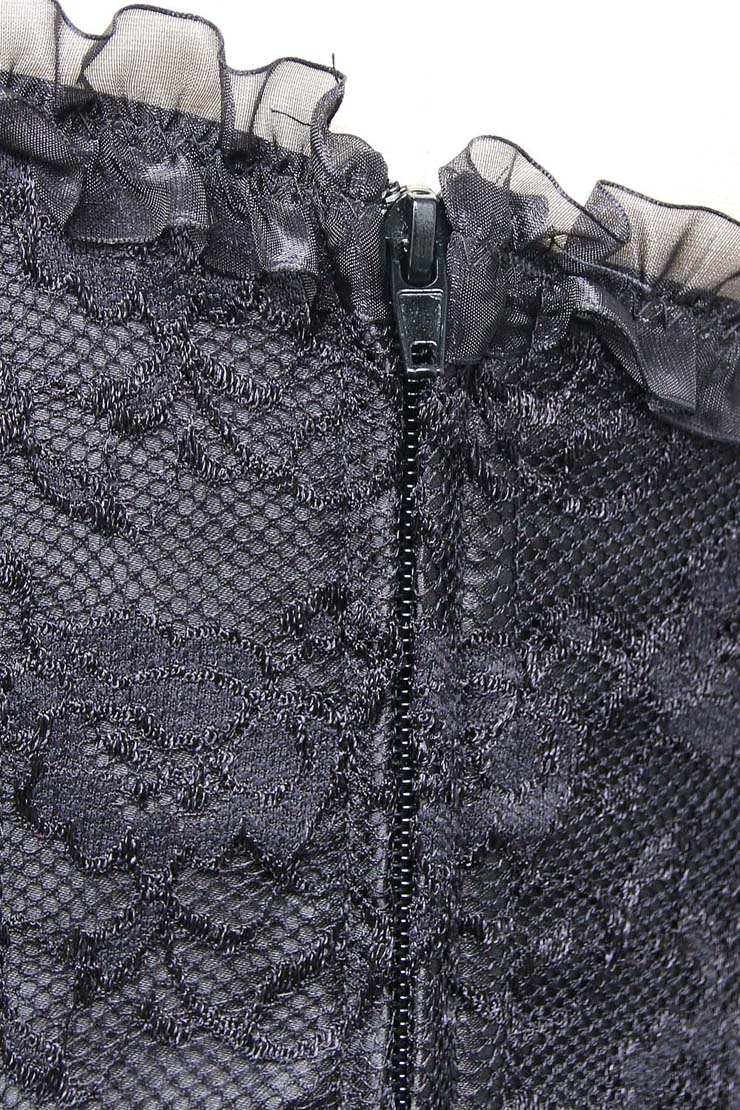 black Lace Corset N4225