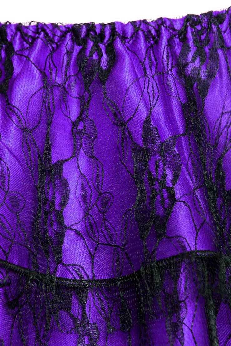 purple mini Skirt, sexy Skirt, Petticoat, Corsets Skirt, #HG6167