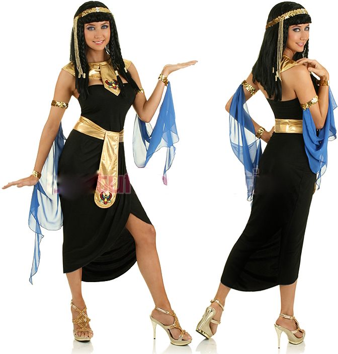Egyptian Cleopatra Costume, Nile Adult Costume, Cleopatra Queen Costume, #M1702
