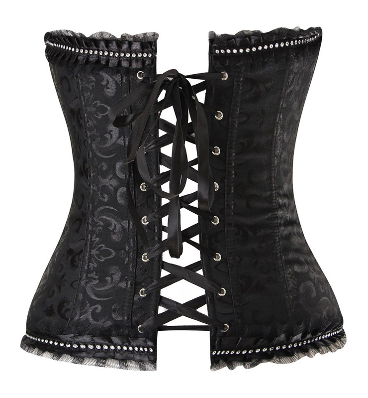 strapless Corset, Embroidered Corsets, Burlesque Corset, #N2650